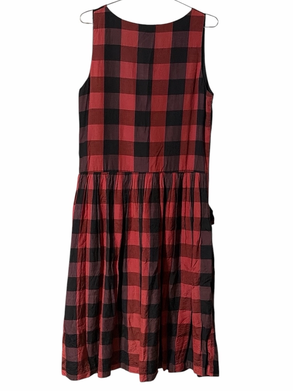 Royal Silk Buffalo Check Sleeveless Dress - Picture 3 of 4